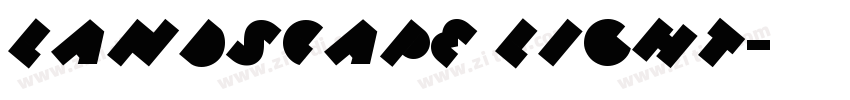 LANDSCAPE LIGHT字体转换